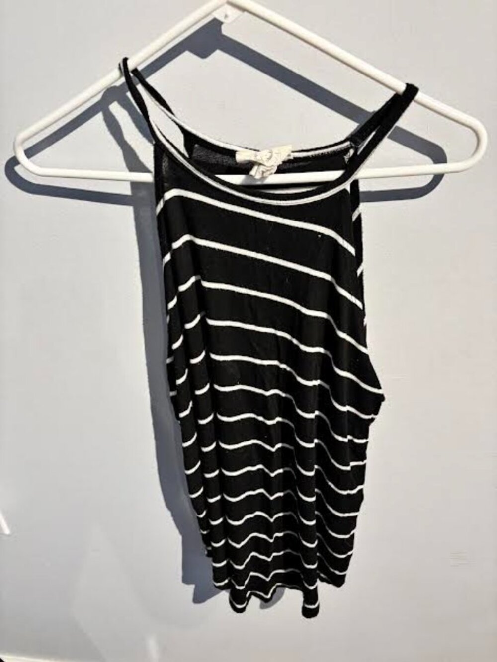 Black and white tank top